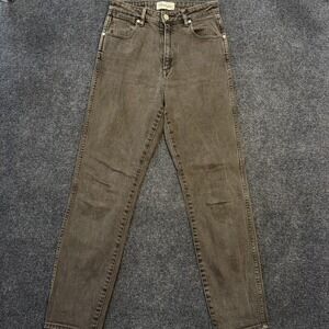 Wrangler Drew Skinny Jeans Womens 8 Charcoal Wash Gray High Rise Stretch Denim